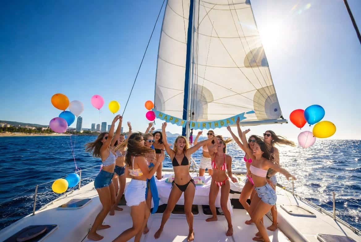 Alquiler de barco en Barcelona para cumpleaños y eventos