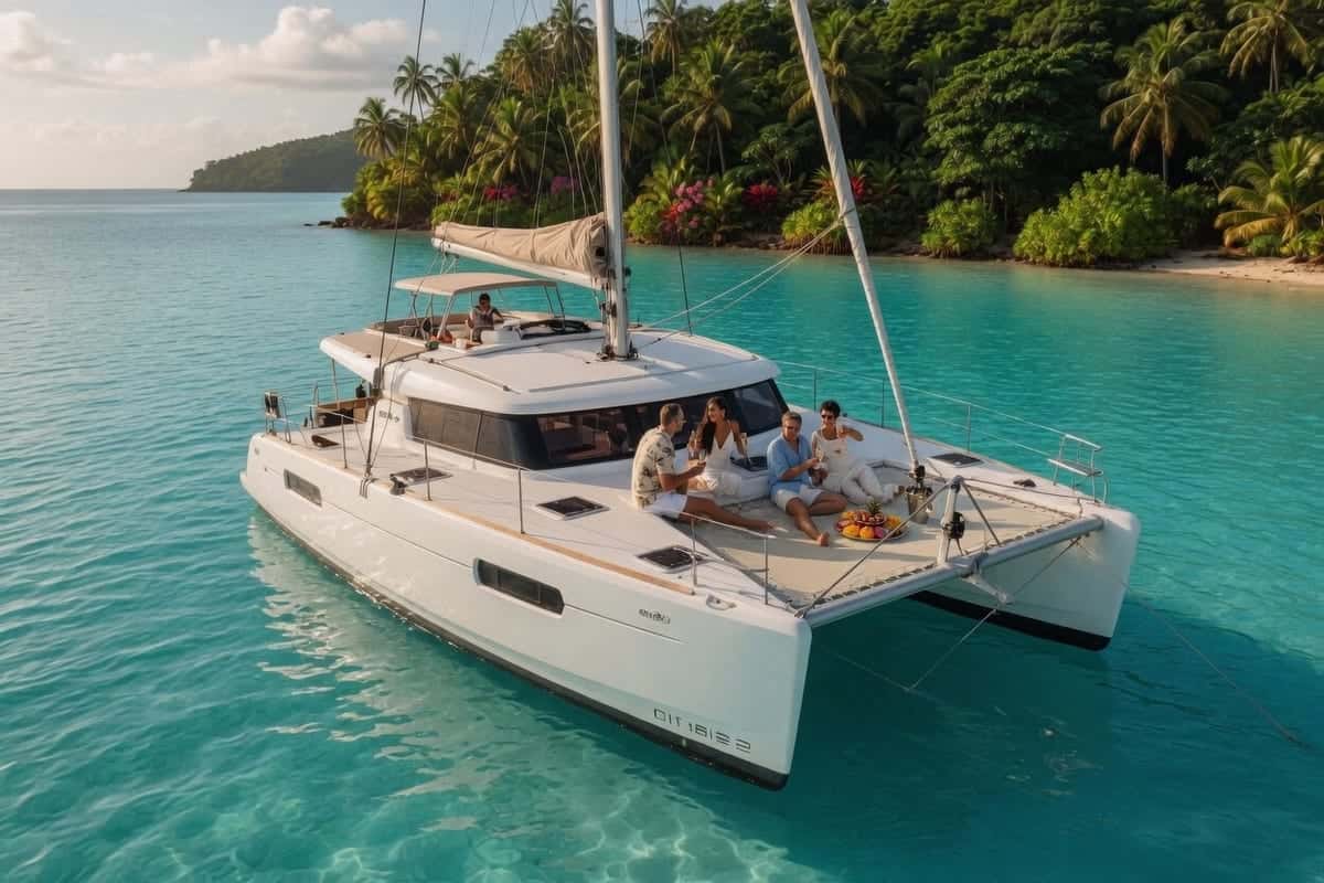 Alquiler de catamarán en Ibiza para grupos en verano